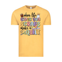 Vintage Mustard when life gives you scraps make a quilt Vintage Tee - MaliasSmallBusiness
