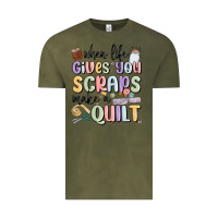 Vintage Olive when life gives you scraps make a quilt Vintage Tee - MaliasSmallBusiness