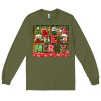Army Green be merry tumbler Long Sleeve Tee - BundleAndBundleShop