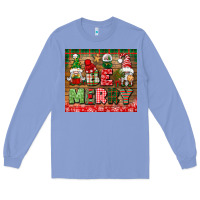 Colony Blue be merry tumbler Long Sleeve Tee - BundleAndBundleShop