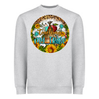 Heather Grey teaching my tribe round earring Heavyweight Sweatshirt - BundleAndBundleShop