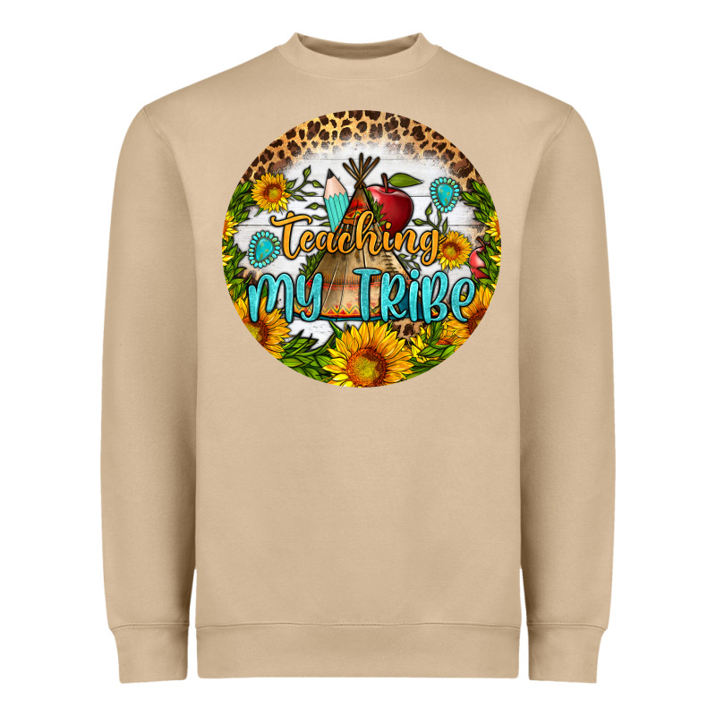 Teaching My Tribe Round Earring Heavyweight Sweatshirt by BundleAndBundleShop | Teevron