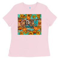Bubblegum Pink cozy vibes Ladies Tee - Artiststas