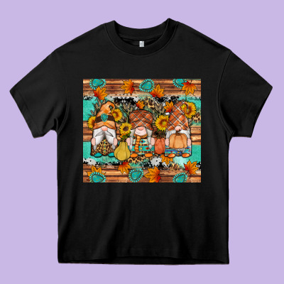 Western Fall Gnomes Tumbler Heavy Core Tee Designed By Artiststas