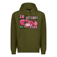 Army Green in october we wear pink Premium Hoodie - CowGirlArtShop