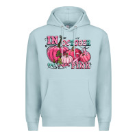 Blue Mist in october we wear pink Premium Hoodie - CowGirlArtShop