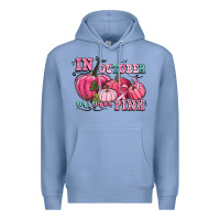 Colony Blue in october we wear pink Premium Hoodie - CowGirlArtShop