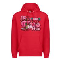 Red in october we wear pink Premium Hoodie - CowGirlArtShop