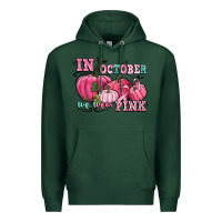Sports Green in october we wear pink Premium Hoodie - CowGirlArtShop
