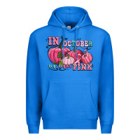 True Royal in october we wear pink Premium Hoodie - CowGirlArtShop