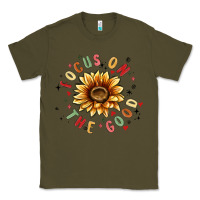 Army Green focus on the good Classic Tee - MaliasSmallBusiness