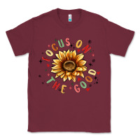 Burgundy focus on the good Classic Tee - MaliasSmallBusiness