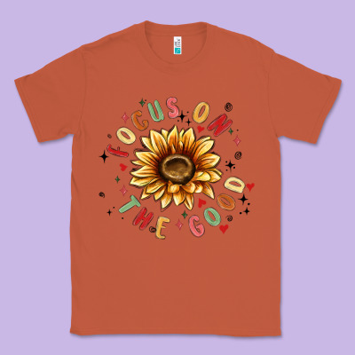 Focus On The Good Classic Tee Designed By Maliassmallbusiness