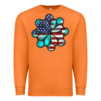 Carrot American flag turquoise gemstone 4th of july Premium Sweatshirt - CowGirlArtShop