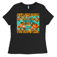 Black Cutest pumpkin in the patch Ladies Tee - Artiststas