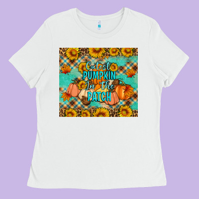 Cutest Pumpkin In The Patch Ladies Tee Designed By Artiststas
