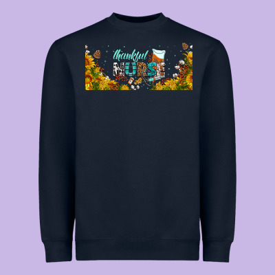 Thankful Nurse Fall Libbey Glass Heavyweight Sweatshirt Designed By Bundleandbundleshop