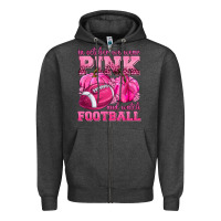 Charcoal Heather In October We Wear Pink Watch Football Zipper Hoodie - texasbilliewilder
