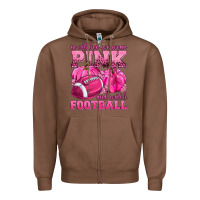 Chestnut In October We Wear Pink Watch Football Zipper Hoodie - texasbilliewilder