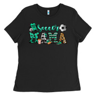 Black soccer mama Ladies Tee - Jasminsmagicworld