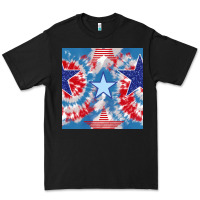 Black patriotic tie dye stars Premium Tee - BundleAndBundleShop