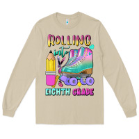 Mushroom rolling into eighth grade Long Sleeve Tee - BundleAndBundleShop