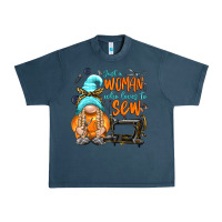Midnight Navy just a woman who loves to sew Urban Heavy Tee - NancyCooperArtShop