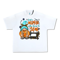 White just a woman who loves to sew Urban Heavy Tee - NancyCooperArtShop