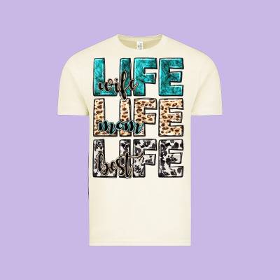 Wife Life Wife Mom Life Best Vintage Tee Designed By Nancycooperartshop