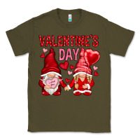Army Green valentines day with gnomies Classic Tee - NancyCooperArtShop