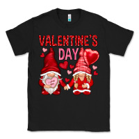 Black valentines day with gnomies Classic Tee - NancyCooperArtShop