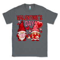 Charcoal Heather valentines day with gnomies Classic Tee - NancyCooperArtShop