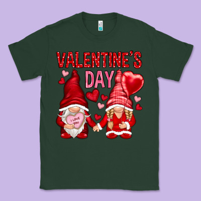 Valentines Day With Gnomies Classic Tee Designed By Nancycooperartshop