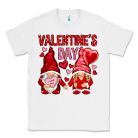 White valentines day with gnomies Classic Tee - NancyCooperArtShop