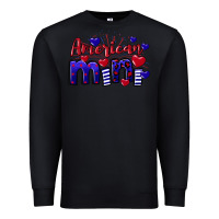 Black American Mini  4th of July Premium Sweatshirt - CowGirlArtShop