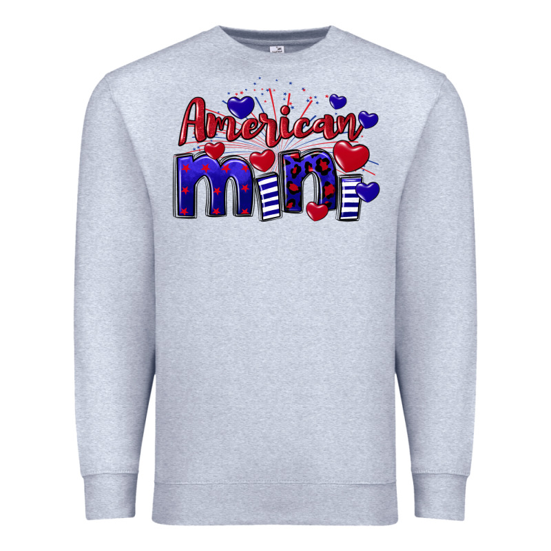 American Mini  4th Of July Premium Sweatshirt by CowGirlArtShop | Teevron