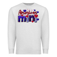 Oatmeal Heather American Mini  4th of July Premium Sweatshirt - CowGirlArtShop