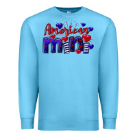 Ocean Blue American Mini  4th of July Premium Sweatshirt - CowGirlArtShop