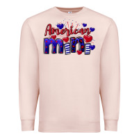 Pale Pink American Mini  4th of July Premium Sweatshirt - CowGirlArtShop
