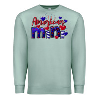 Seafoam American Mini  4th of July Premium Sweatshirt - CowGirlArtShop