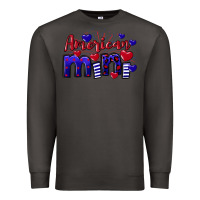 Smoke American Mini  4th of July Premium Sweatshirt - CowGirlArtShop