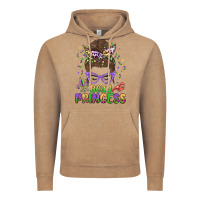 Vintage Coffee bead princess messy bun mardi gras Vintage Hoodie - MaliasSmallBusiness