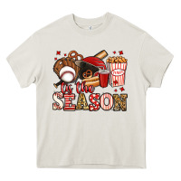 Cream tis the season baseball Heavy Core Tee - Jasminsmagicworld