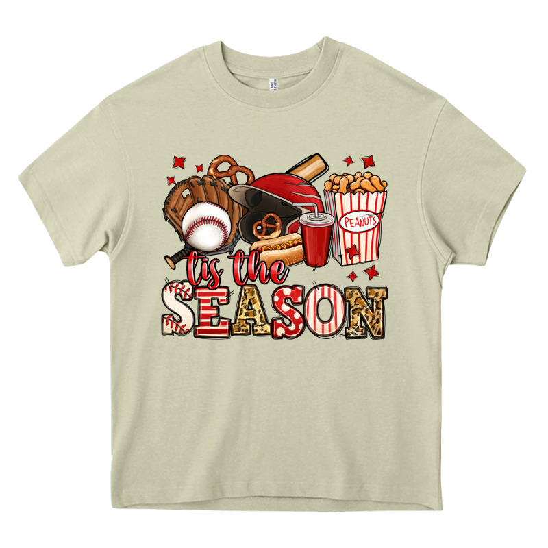 Tis The Season Baseball Heavy Core Tee by Jasminsmagicworld | Teevron