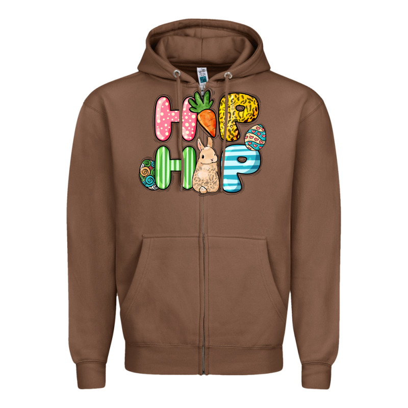 Hip Hop Easter Zipper Hoodie by NancyCooperArtShop | Teevron