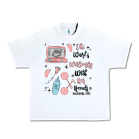 White she works willingly with her hands Urban Heavy Tee - MaliasSmallBusiness