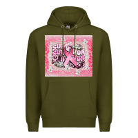 Army Green survivor cancer awareness Premium Hoodie - CowGirlArtShop
