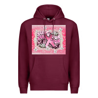 Burgundy survivor cancer awareness Premium Hoodie - CowGirlArtShop