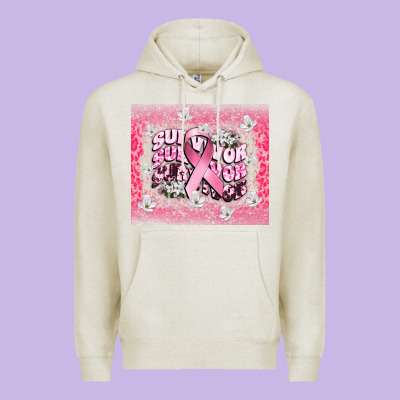 Survivor Cancer Awareness Premium Hoodie Designed By Cowgirlartshop
