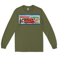 Army Green christmas is coming license plate Long Sleeve Tee - BundleAndBundleShop